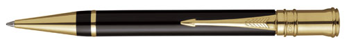 Parker Duofold Black Gold Trim Ballpoint Pen