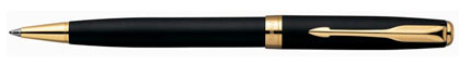 Parker Sonnet Matte Black Gold Trim Ballpoint Pen